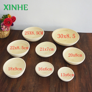 XH <span class=keywords><strong>Bol</strong></span> rond en rotin tressé, qualité alimentaire, fait main, panier de levage, outils de pâtisserie, <span class=keywords><strong>bol</strong></span> de fermentation pour pain, vente en gros usine - Product Image 4