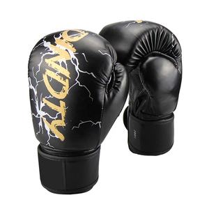 Guantes de boxeo con logo personalizado, de alta calidad, Color negro, 8oz, 10oz, 12oz, 14oz, 16oz, OEM personalizado, venta al por mayor - Product Image 2