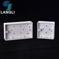 Logo personnalisé Double Paroi Boîte 2 Gangs de Bâti de Surface de Boîte Électrique Prises De Courant Boîte De Plancher