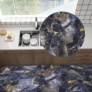 Accesorios para Baldosas de Piso Autoadhesivas Impermeables de PVC ORON DECO, Piso <span class=keywords><strong>Vinílico</strong></span> 3D con Efecto Mármol para <span class=keywords><strong>Baño</strong></span>, Rollo de Vinilo Autoadhesivo - Product Image 5
