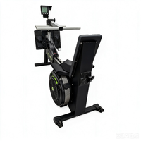 Máquina de Remo Comercial con Resistencia de Aire - Equipo Multifuncional de Entrenamiento de Fuerza con Resistencia de Aire