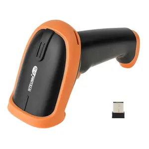 1D laser wireless 32 bit barcode scanner with interface of RS232 USB and COM