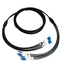Câble de saut en fibre optique FTTH monomode blindé TPU 6 cœurs G657A1 pour utilisation en extérieur Connecteur SC