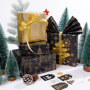 New Design Holiday Gift <b>Wrapping</b> Foil <b>Paper</b> 43*300 cm <b>Roll</b> Birthday Wrap <b>Paper</b> Packaging - Product Image 5