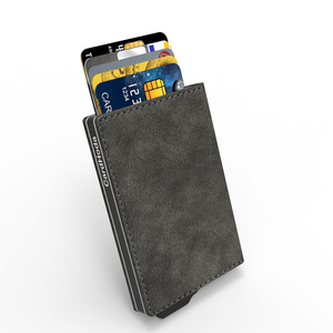 CardHoda Slim PU Card Holder Minimalist <b>Wallet</b> <b>Men</b> Short Size Open Closure <b>RFID</b> Protection - Product Image 5