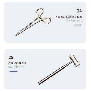 Kit de instrumentos quirúrgicos dentales Kit de Cirugía Dental Cirugía dental Juego de instrumentos de 26 piezas - Product Image 6