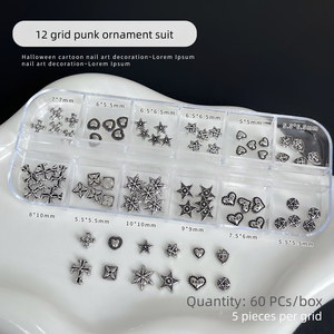 Breloques Métalliques Rétro en Forme de Croix pour Ongles, Grands Bijoux 3D pour Ongles, Accessoires Personnalisables avec Logo, Fournitures de Beauté - Product Image 5
