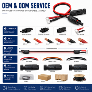 Câble de raccordement pour rack de batterie de stockage d'énergie (ESS) en cuivre étamé haute tension IP67, faisceau de câbles pour conteneur d'interconnexion - Product Image 5