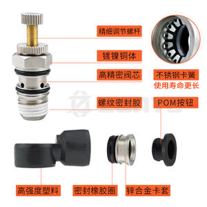 Vanne de régulation pneumatique à sens unique à vitesse réglable noire SA/SL4-M5/6-01/8-02/03 Connecteur de tuyau d'air Vannes de commande - Product Image 5