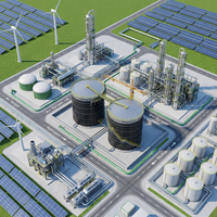 Réacteur anaérobie automatique en acier inoxydable 316L de 2000 m³ pour le traitement des déchets alimentaires des fermes animales