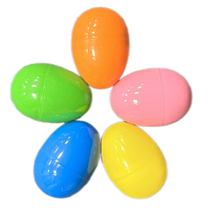 40x60mm Popular Multiple Colors Mixed Plastic Easter Eggs For Kids Hunting Baskets Easter Party Games