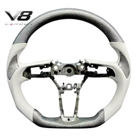 Volante de Fibra de Carbono Real V8carbon para Uplander, Accesorios Interiores para Automóviles, Piezas de Auto Modificadas, Estilo de Carreras, Personalizado
