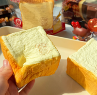 Moozy Grandpa Pain de lait épais simulé à montée lente, jouet à presser anti-stress, Squishy Kawaii, cadeau de collection
