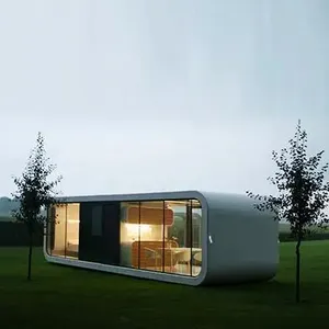 Maisons modulaires préfabriquées et mobiles, faciles à construire, petites maisons modulaires, boîtier de capsule pour la vie
