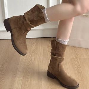 Bottines plateforme tendance pour femmes, style polyvalent et décontracté, semelle épaisse pour augmenter la taille et fonction antidérapante - Product Image 2