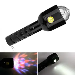 W510 Dj Bar Torch Laser Machines Disco Light Stage Lampen Kleurrijke Crystal Dual Gebruik Led Zaklamp Met 3W Rgb stage Licht
