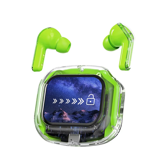 LuxuGift Airmax JL Chipset In-Ear TWS Earbuds with Noise Cancelling & Touch Screen Digital Display IPX5 Waterproof for Gaming