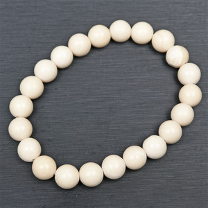 Bracelet pour femme HONGZHUO en perles de fossile blanc naturel, brin unique, taillé, poli, livraison directe d'usine - Product Image 2