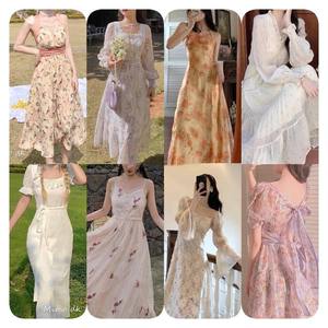 High Quality Fashion Women's Floral Print V Neck Casual Chiffon Dress <b>Cheap</b> Summer Wholesale - Product Image 4