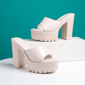 Sandalias Comfortable Female Shoes <b>Block</b> Chunky 2025 Trendy Woman Platform Heels - Product Image 2