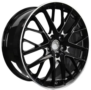 Roda de carro em estoque 21 polegadas 5x130 Hyper Black, carro de passageiros, jantes de liga de alumínio forjadas com 5 furos, Macan panamera Cayenne