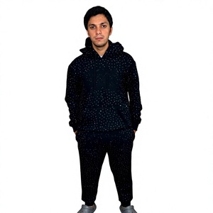 Ensembles de Sport Homme AZ LUCKY SPORTS 2025 – Survêtements Décontractés d'Hiver à Taille Haute, Sweats à Capuche Épais et Pantalons à Boutons (OEM) - Product Image 1