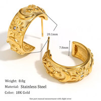 18k PVD Plaqué Or Étoile Lune Céleste En Acier Inoxydable Manchette Bracelet Ouvert Bracelet Anneau Ensemble pour Femmes 2025 Bijoux