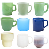 OEM ODM Hochwertige Borosilikat Umweltfreundliche 230ml 240ml 260ml 500ml Jade-Glasbecher für Milch Wasser Kaffee