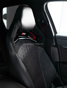 Car Luxury Sport Racing <b>Seat</b> Custom Carbon Fiber Leather <b>Cover</b> Bucket Upgrade RS <b>Seats</b> for <b>A3</b> A5 A6 A7 Q3 Q5 Q7 Q8 - Product Image 4