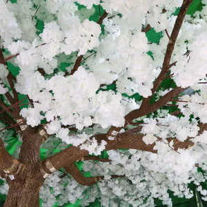 Planta Artificial Grande de Flor de Cerejeira Personalizada, Árvore de Flor de Cerejeira de Seda Falsa Rosa e Branca para Decoração de Casamento - Product Image 4