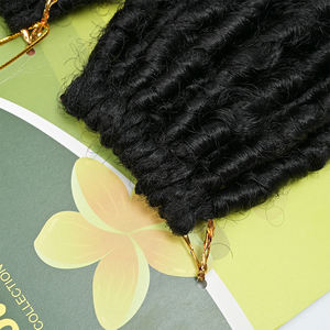 Venta al por Mayor de Trenzas de Cabello Sintético de 24 Pulgadas, 2x Trenzas de Mariposa, Trenzas Largas Estilo Gitano, Cabello Sintético para Crochet, 24 Mechones, Negro Natural 1 # - Product Image 4