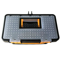 Système de boîte à outils roulante à main, valise à roulettes portable pour petites pièces
