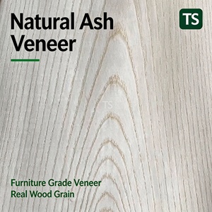 White Ash <b>Wood</b> <b>Veneer</b> Natural Light Tone <b>Sheet</b> Sliced Cut Smooth Texture For Furniture Making - Product Image 3
