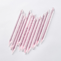 Outil de manucure professionnel 75 mm en cristal pour ongles, double usage : pousse-cuticules et dissolvant