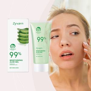 Gel d'aloe vera biologique pur à 99% Zyvarn, hydratant naturel pour le visage, pour apaiser et réparer les peaux ternes - Product Image 1