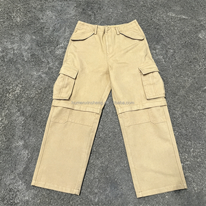 Pantaloni <span class=keywords><strong>Cargo</strong></span> Convertibili XINSHENG Personalizzati in Twill di Cotone con Tasche Utilitarie e Gamba Staccabile con Cerniera per <span class=keywords><strong>Uomo</strong></span> - Product Image 1