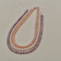 Collier en perles d'eau douce blanches naturelles de 7-8 mm et en argent 925, forme de riz, accessoires faits à la main pour bricolage