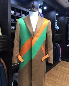 Smoking sur mesure pour hommes, <span class=keywords><strong>blanc</strong></span> <span class=keywords><strong>et</strong></span> <span class=keywords><strong>bleu</strong></span>, haute qualité, coupe ajustée, double boutonnage, <span class=keywords><strong>costume</strong></span> de <span class=keywords><strong>mariage</strong></span> en tissu jacquard, grande taille, respirant - Product Image 5