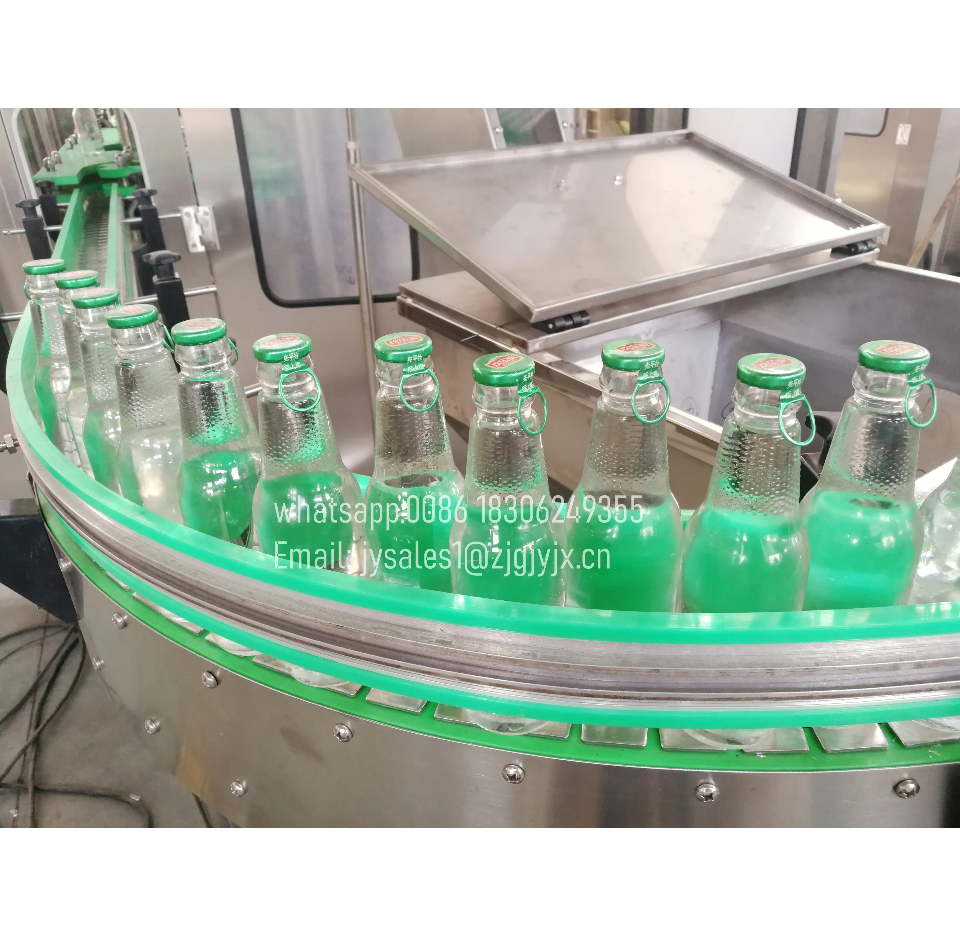 Automatic Coconut Milk Water Filling Packing Machine, Glass Bottle Filling