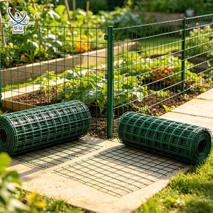 Rotolo di Rete Metallica Saldata Rivestita in PVC Anticorrosione, Recinzione Ecologica per Giardino, Fattoria, Bestiame e Piante con Modellazione 3D - Product Image 5