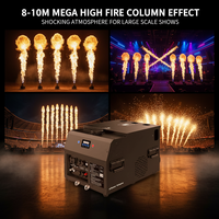 Lance-flammes de scène DMX à 5 têtes CE EU 2000W, colonne de feu ultra haute de 8-10 m, en acier inoxydable, machine à effets professionnelle pour concerts et spectacles DJ