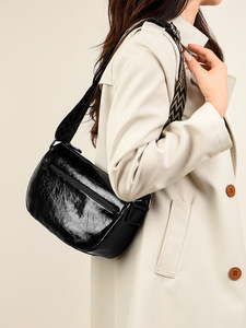 New <b>Leather</b> Dumpling <b>Bag</b> Fashion <b>Soft</b> <b>Leather</b> Shoulder <b>Bag</b> Ladies Crossbody <b>Bags</b> Tanjing - Product Image 4