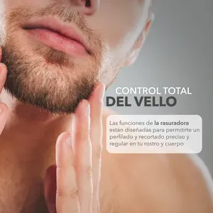 RCA RC-TR1 Cordless rasoio elettrico nero USB ricaricabile con tripla lama IPX7 impermeabile lavabile doppia caratteristiche - Product Image 2
