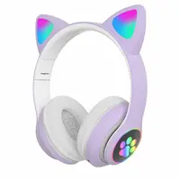 Dobrável sem fio bluetooth fone de ouvido com microfone led luz grande  fones de ouvido jogo capacete música estéreo fone para celular portátil -  AliExpress