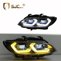 Accessoires automobiles SJC, phare pour BMW Série 3 E92 2006-2009, jaune blanc, DRL, interrupteur, système d'éclairage avant bicolore