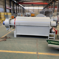 Séchoir à tambour rotatif à séchage rapide 3KW Séchoir rotatif chauffé électriquement de grande capacité pour granulés de biomasse de sciure de bois