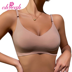 Compra ropa interior femenina de realce al por mayor, sujetador de talla grande para mujer, <span class=keywords><strong>sujetadores</strong></span> sin costuras para mujer, sujetador cómodo para dormir, Bralette - Product Image 3