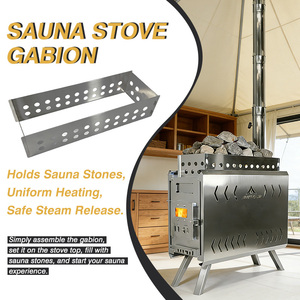 INBESTCAMP Estufa de sauna portátil de madera plegable con logo de sauna, cilíndrica, para vaporizador de saúna tipo pastor, estilo vaquero - Product Image 5