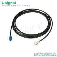 Kabel 535 Decar Female FAKRA HSD Z ke B, otomotif untuk BMW E90/E87/E70 CIC Retrofit