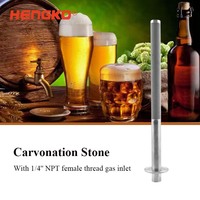 Diffuseur de CO2 HENGKO en acier inoxydable 316L, aérateur d'air, pierre de carbonatation frittée de 2 microns pour vin carbonaté